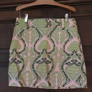J Crew Patterned Mini Skirt